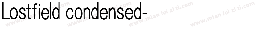 Lostfield condensed字体转换